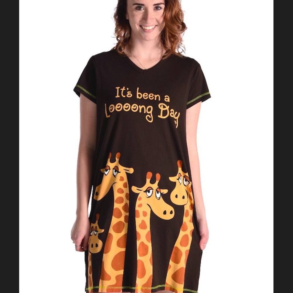 🆕 It’s Been A Looong Day Giraffe Nightshirt